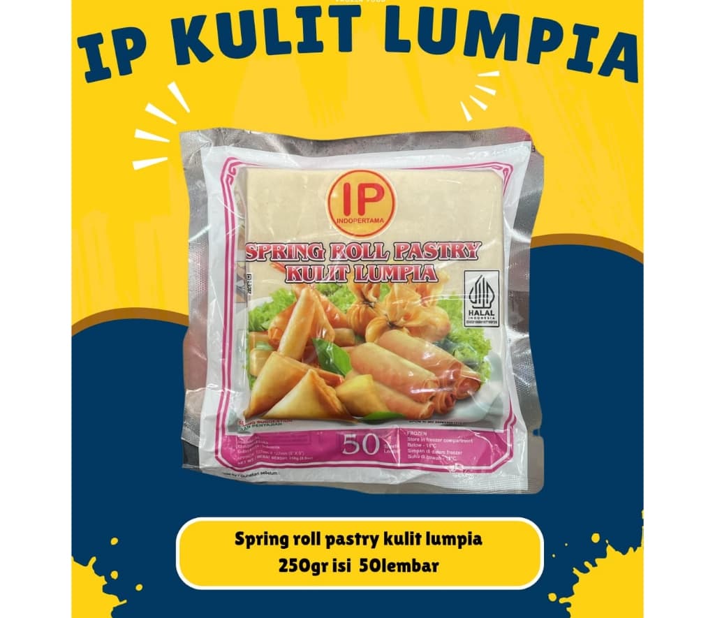 Kulit lumpia/ spring roll Ip 12,5 cm