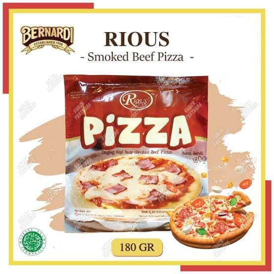 Pizza rious smoked beef