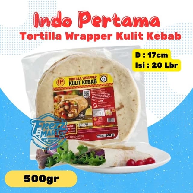 Tortilla kulit kebab 17 cm, 20 pcs