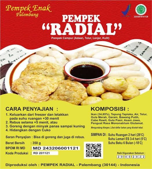 Pempek radial isi 25