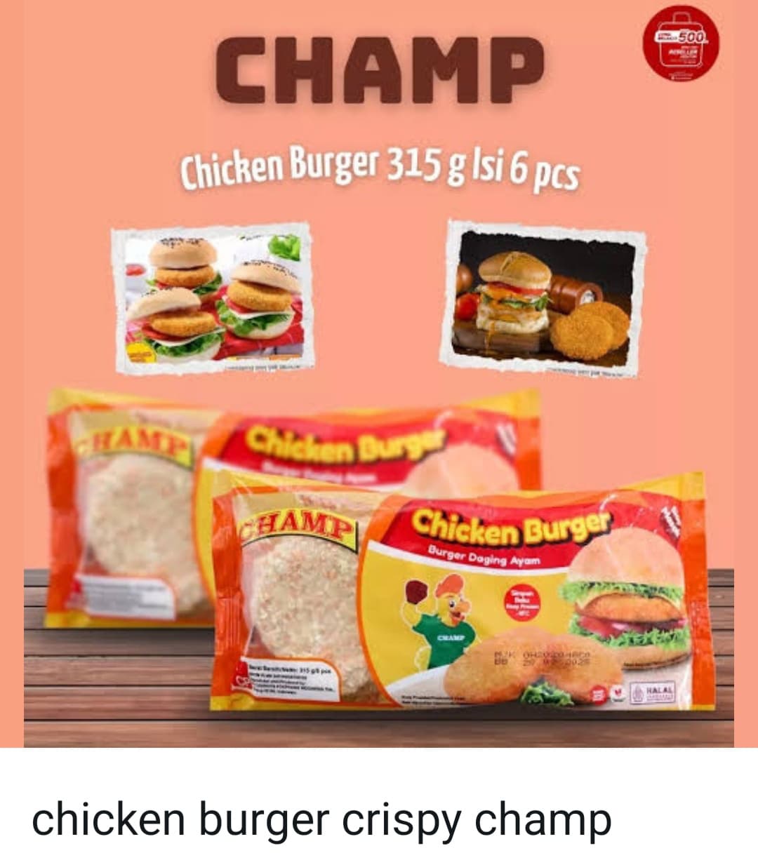 Chicken burger crispy champ