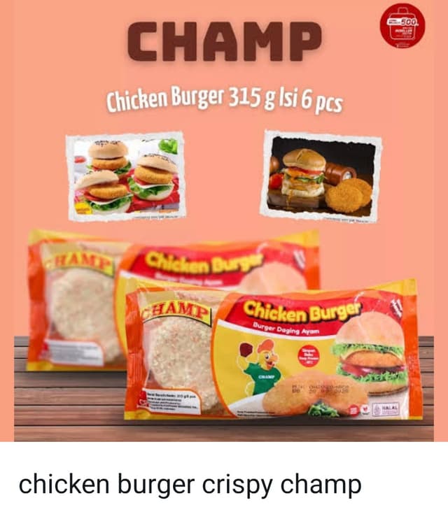 Chicken burger crispy champ