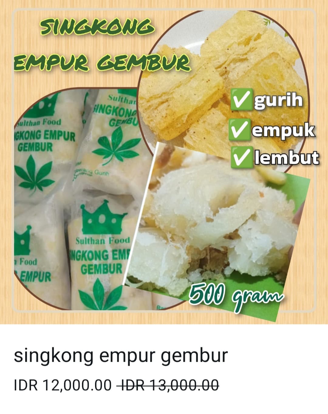Singkong empur gembur