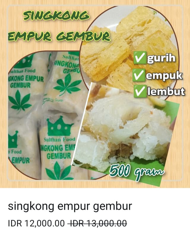 Singkong empur gembur