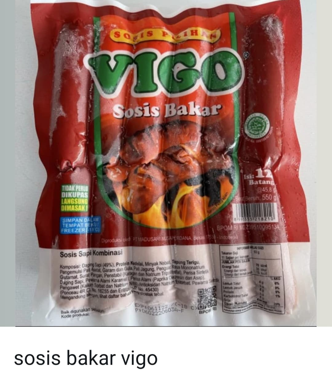 Sosis Bakar Vigo