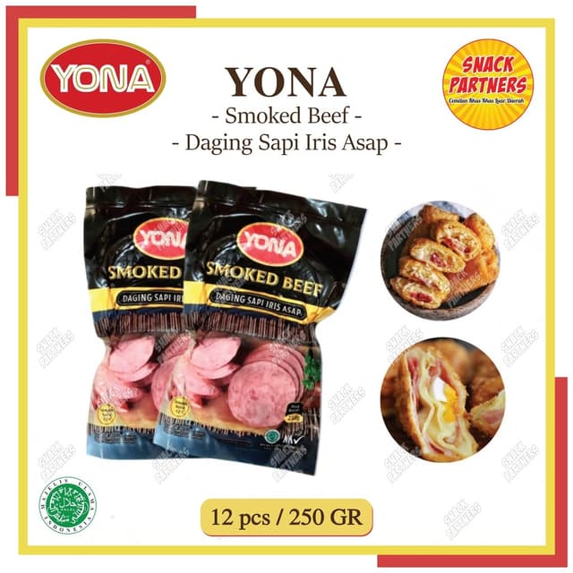 Smoked beef yona 250 gram 12 pcs